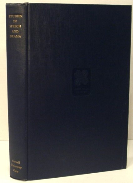 Image for Studies in Speech and Drama in Honor of Alexander M. Drummond