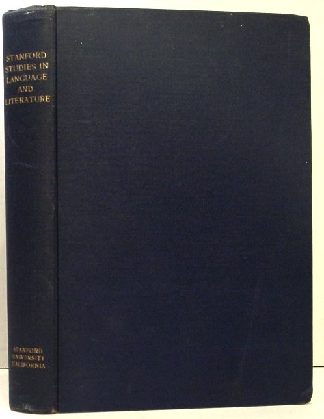 Image for Stanford Studies in Language and Literature; 1941 Fiftieth Anniversary of the Founding of Stanford University